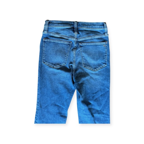 Madewell Straight leg Cali Demi boot denim jeans 24 - Picture 5 of 9